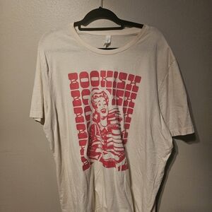 Bella Canvas Cream and Red Graphic Tee
